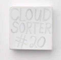 Cloud Sorter #20 by John Reynolds, paint marker on canvas, sold Dec 2020