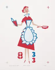 Mark Ussher, Fancy Cakes, acrylic stencil on paper, 10/23