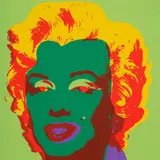 Marilyn by Andy Warhol, silkscreen print by Sunday B. Morning, offered Dec 2020