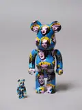 Medicom Toy x Andy Warhol, Marilyn Monroe Be@rbrick Figurine, screenprinted plastic, two parts, with original packaging