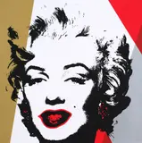Marilyn (Gold Series - limited edition of 2000) by Andy Warhol, silkscreen print by Sunday B. Morning, sold Dec 2020