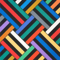 Ian Scott, Lattice No. 101, acrylic on canvas