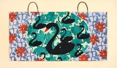 Gavin Chilcott, Untitled, oil on found shopping bag