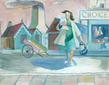 The Shopping Basket by Edward John Evelyn Holmwood, oil on board, offered Dec 2020