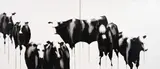 Mike Petre, Field Study 5, ink, graphite, oil and acrylic on canvas, diptych, 2002
