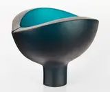 Ann Robinson, Splitting Pod, cast glass, 1/1
