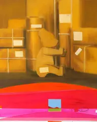 Matthew Browne, Brown (as opposed to orange), oil on canvas