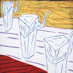 Gavin Chilcott, The Funeral Chorus, oil on canvas