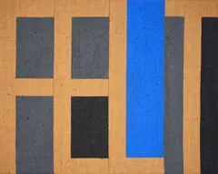 Felt by Richard Thompson, acrylic on jute, 1998, offered Dec 2020