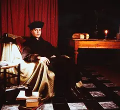 The German woman (Ulriche Grossarth/Artist) from the Resemblance Series by Anne Zahalka, Ilfochrome print, edition of 10 (1987), sold Dec 2020
