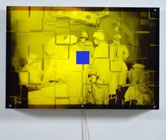Leon van den Eijkel, The Healing Art SCHS 11 (yellow), cibachrome transparency and light box