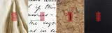 Jude Rae, Untitled, acrylic on canvas, brocade, fabric and cotton thread on four panels
