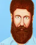 Mark Olsen, Untitled - Bearded Man, oil on canvas