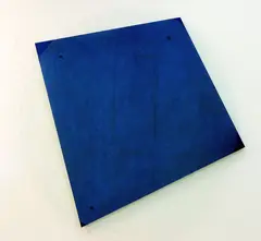 Blue Arcade (The Way Through IV) by James Ross, oil and crayon on panel with glass, offered Dec 2020
