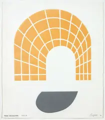 Arch by Rodney Fumpston, etching, AP, sold Dec 2020