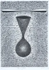 Denis O'Connor, Hourglass, lithograph, 8/86
