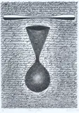 Denis O'Connor, Hourglass, lithograph, 8/86
