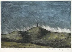 Inge Doesburg, Mt Cargill, monoprint