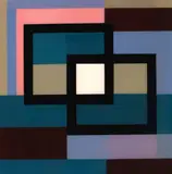 Anne Riethmaier, One Square Meal #1, acrylic and liquid glass on board