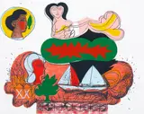 Pat Hanly, Escape from Fire, silkscreen print, 22/30