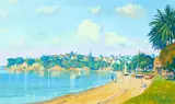 Simon Williams, The Bay, St Heliers, oil on board