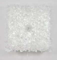 Untitled by Niki Hastings-McFall, Perspex, lightbox and artificial lei, sold Nov 2020