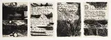 Colin McCahon, Van Gogh - Poems by John Caselberg, four lithographs together with original cover sheet