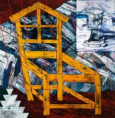 Robert Ellis, 2 Akuhata, acrylic on canvas