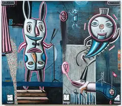 Jennifer Dolezel, Applause, acrylic on canvas