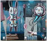 Jennifer Dolezel, Applause, acrylic on canvas