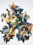 Amanda Grunewald, Accumulations No. 6, acrylic on canvas
