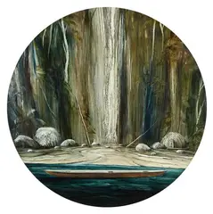 Bob Kerr, Landing, oil on board