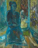 Star Gossage, The World is Your House. There are no Walls, oil on board (2013)