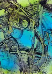Untitled by Judy Millar, acrylic and oil on paper (2016), sold Sep 2020