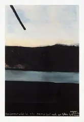 Tomorrow will be the same but not as this is by Colin McCahon, silkscreen print with archival ink on BFK Rives Italian art paper, 2/100, sold Sep 2020
