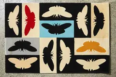Moth Rug by Richard Killeen, hand-tufted Dilana woolen rug, 15/20, sold Sep 2020