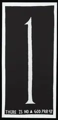 There Is No 1 God by Peter Robinson, oil and acrylic on canvas, sold Sep 2020
