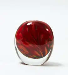 Untitled by Garry Nash, hand blown glass vases, a pair (one illustrated), sold Jun 2020