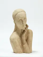Ann Verdcourt, Luna Czechowska (Modigliani 1917), ceramic