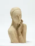 Ann Verdcourt, Luna Czechowska (Modigliani 1917), ceramic