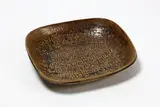 Len Castle, Large rectangular platter, stoneware with ash glaze and impressed pattern