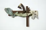 Linda Bruce, Untitled, glazed ceramic and metal
