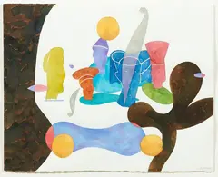 Denys Watkins, Aspic di Frutta, watercolour on paper