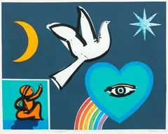 Wonder by Pat Hanly, lithograph, 23/40, sold Jun 2020
