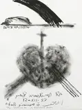 Ralph Hotere, Acre of Wounds: Black Rainbow at Matauri Bay, lithograph, 3/30