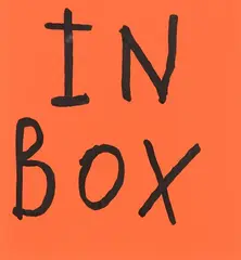 Wayne Youle, In Box, acrylic on corrugated carboard