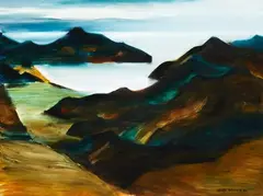 Kennedy Bay by Helen Brown, oil on board, sold Jun 2020