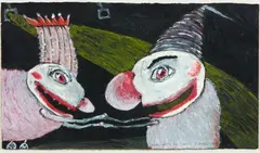 Jennifer Dolezel, Meeting the Big Stars, mixed media on paper