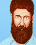 Mark Olsen, Untitled – Bearded Man, oil on canvas