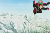 Mark Olsen, Untitled – skydiving, acrylic on canvas